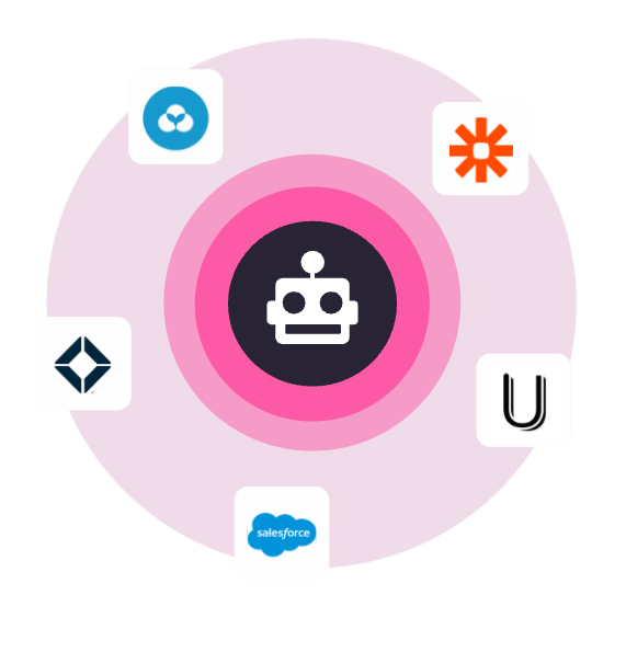 Homebot connects with your CRMs and platforms including Salesforce, Zapier, Total Expert, and more