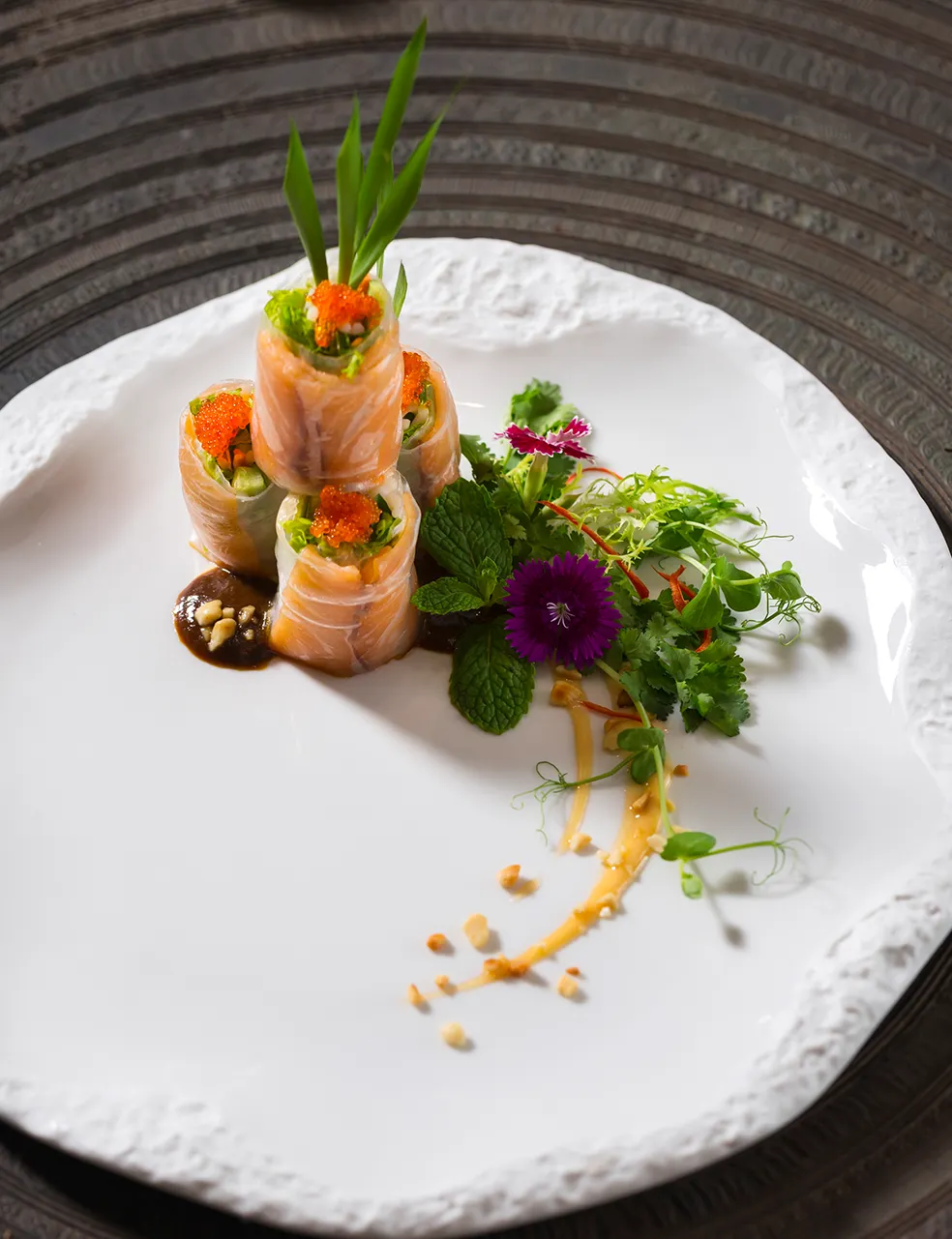 Ocean-view dining experience with wine pairing at Mulia Bali