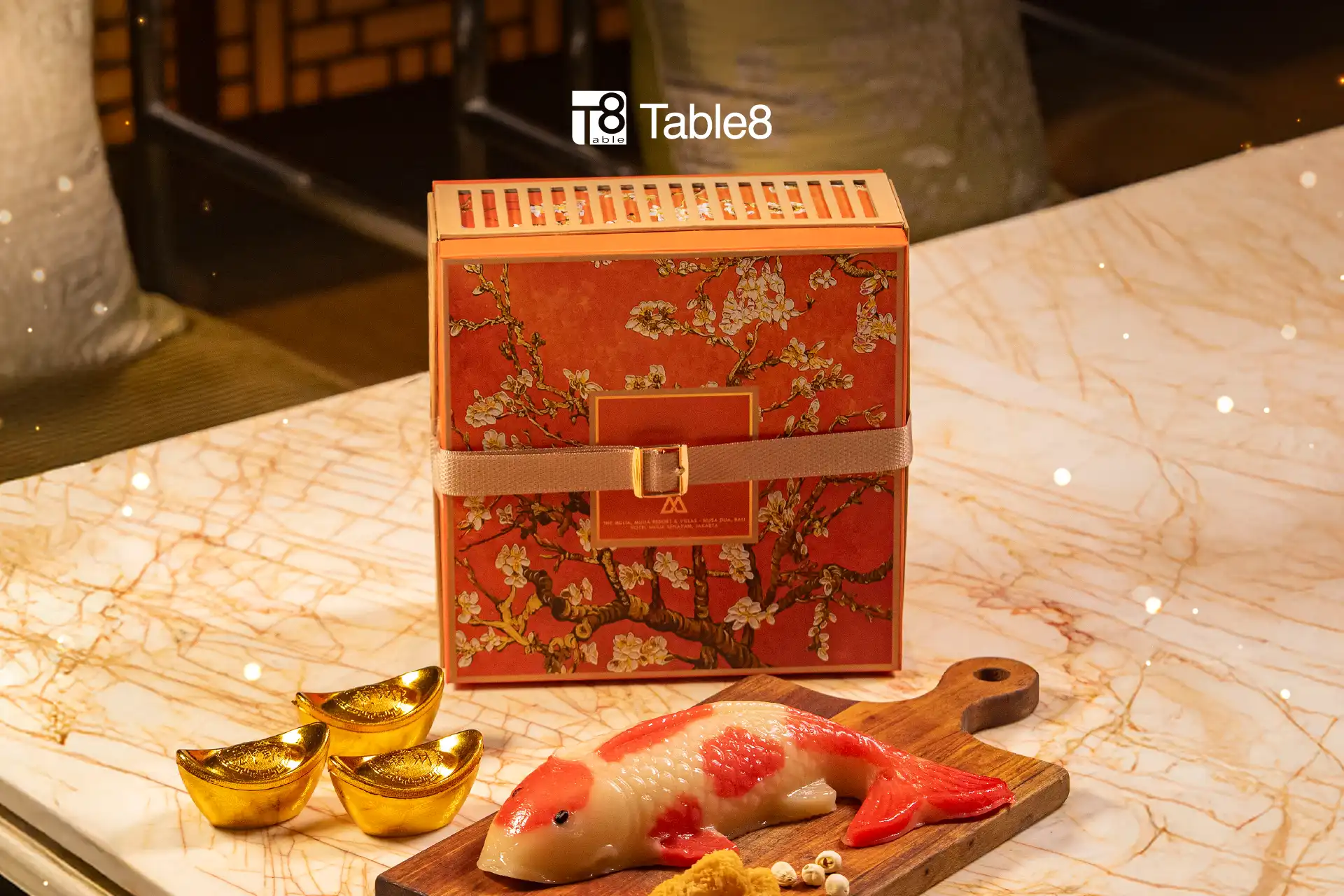 Traditional Nian Gao dessert presented for Lunar New Year at Table8, symbolising prosperity for the Year of the Red Horse