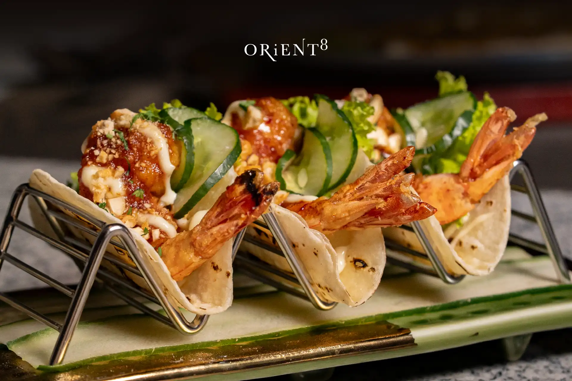 Seafood Highlights, octopus tacos, salmon with caper butter,