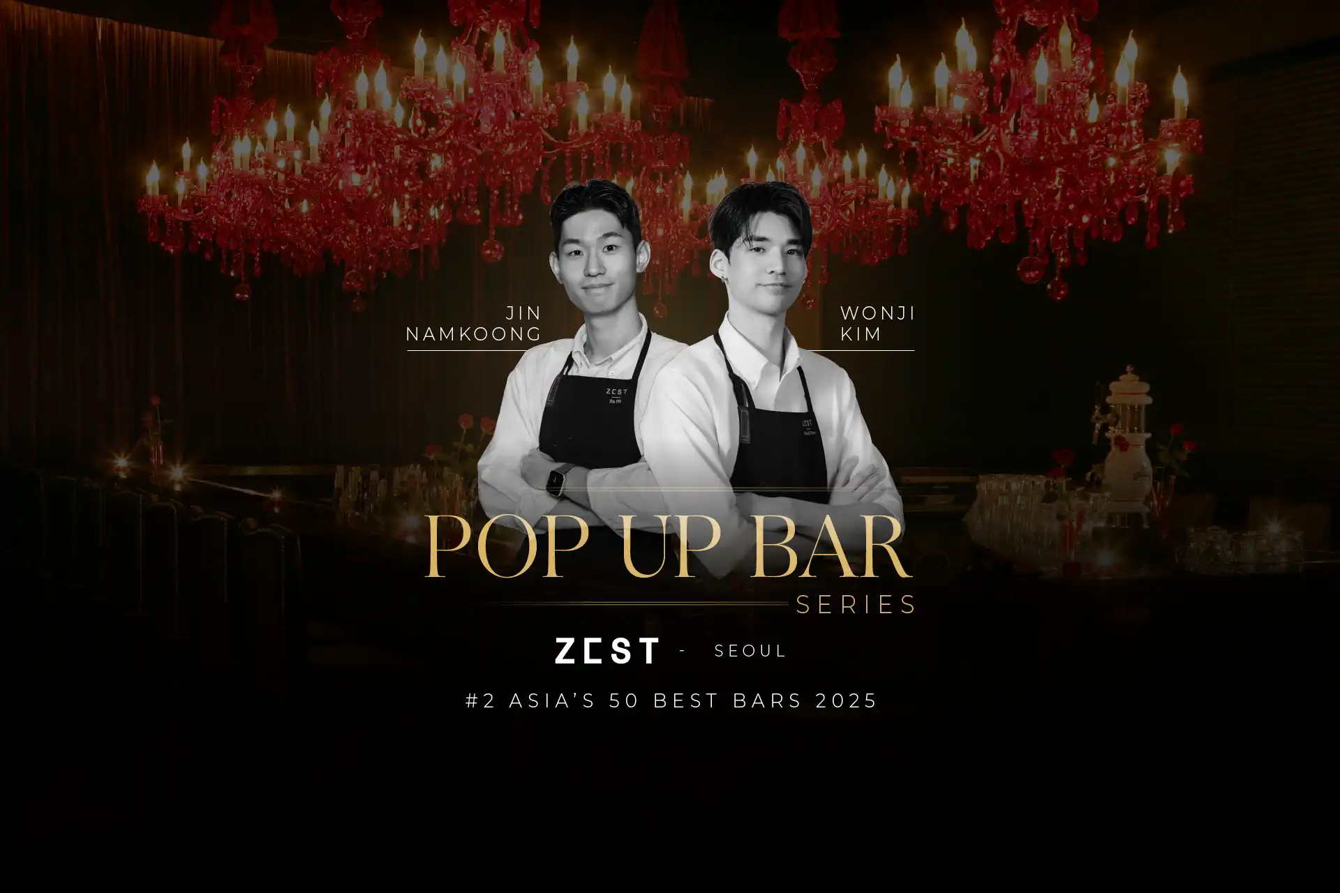 Jin Namkoong and Wonji Kim from Zest Pop-Up at CJ’s Bar 