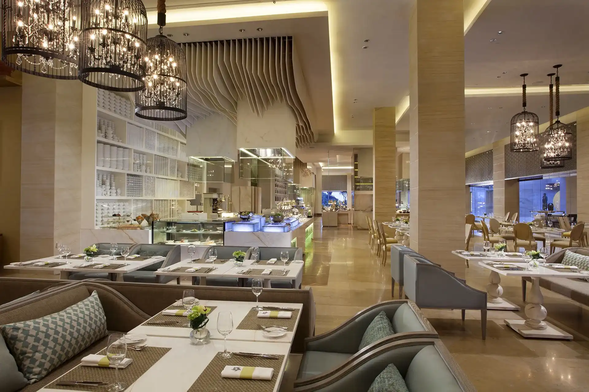 The Cafe international buffet restaurant at The Mulia Bali