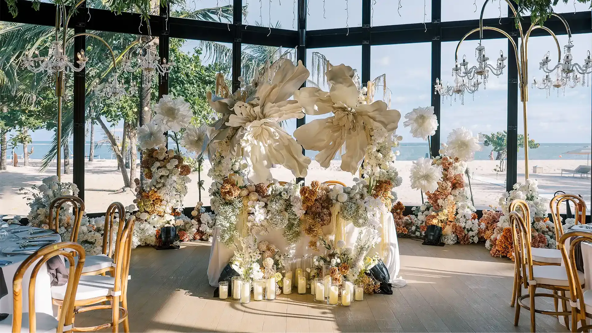 Luxury wedding and event venue at Mulia Bali with exclusive beachfront setting