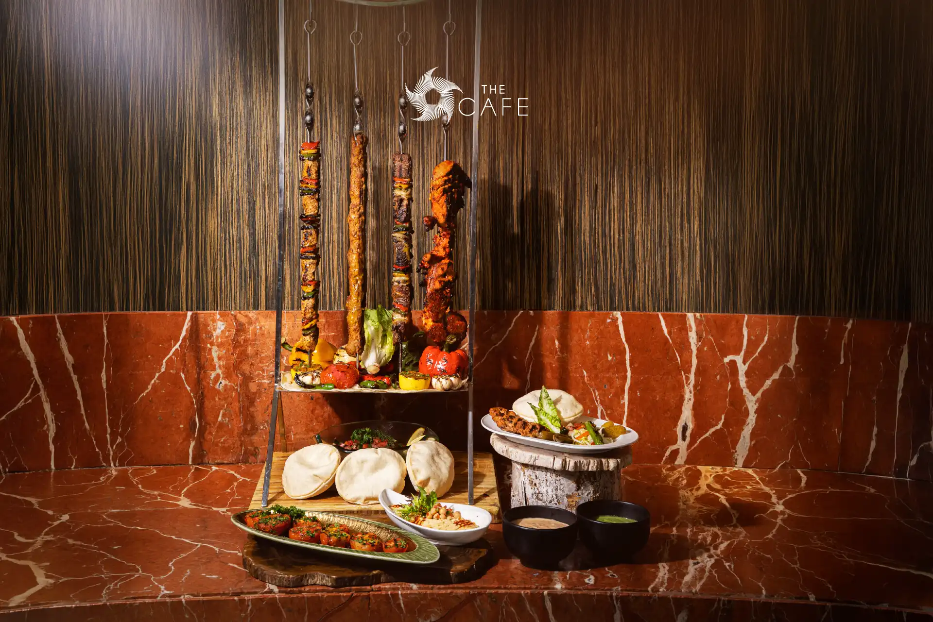 Enjoy authentic shashlik and flame-grilled specialties at The Cafe, Hotel Mulia Senayan, Jakarta. Discover premium grilled meats and global flavours in the weekend dinner buffet.