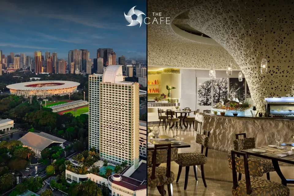 Football Match Day Dining Special at The Cafe, Hotel Mulia Senayan Jakarta, offering exclusive buffet and à la carte dining savings for guests presenting a valid football match ticket.