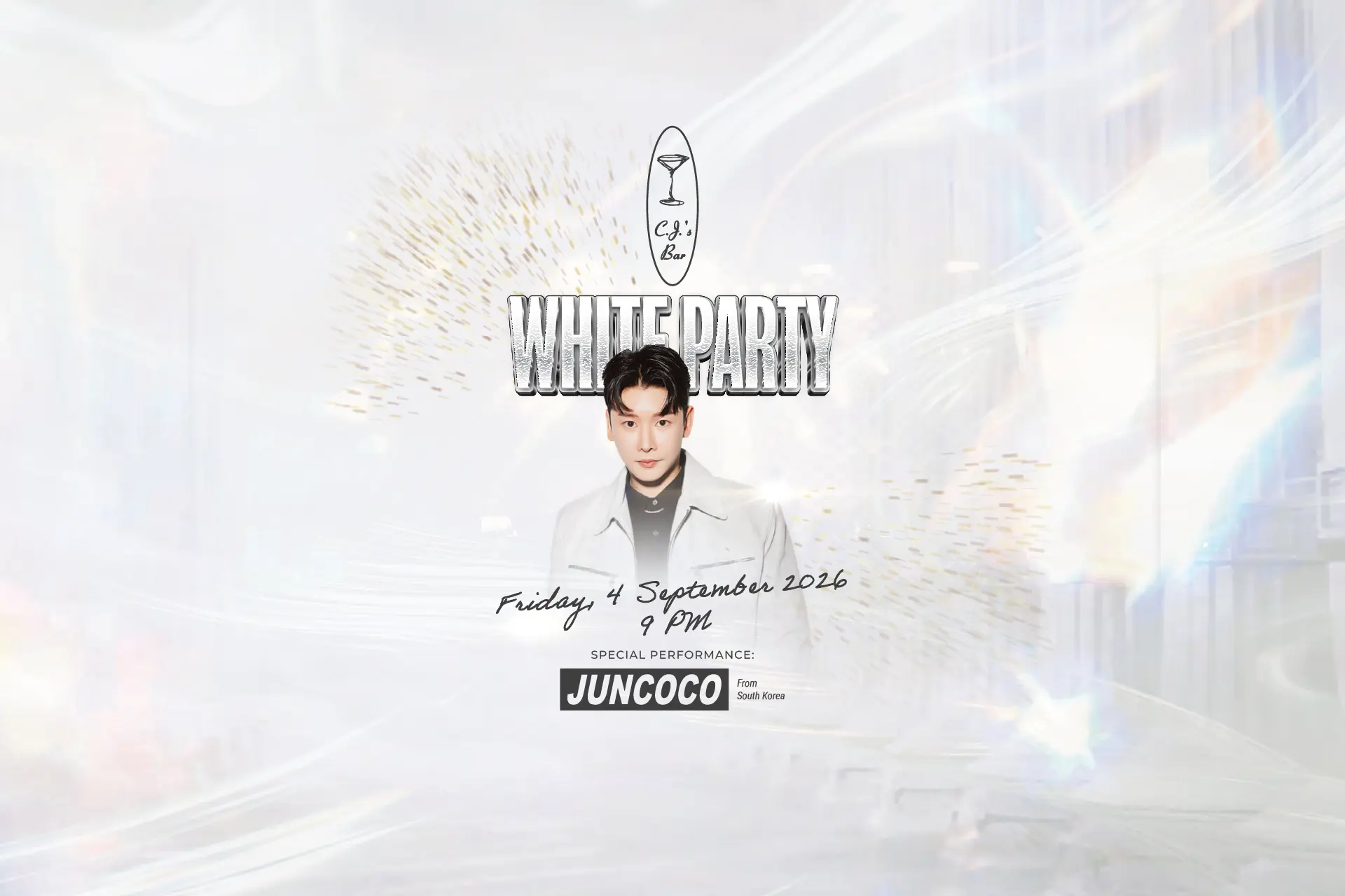 White Party at CJs Bar Hotel Mulia Senayan Jakarta featuring Juncoco from South Korea