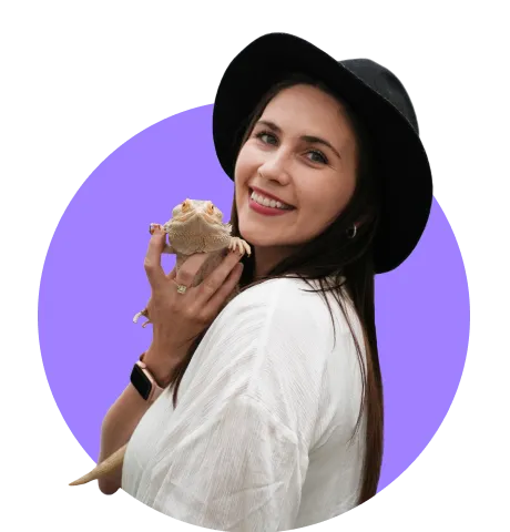 Jenna Peirone creative picture with a frog