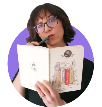 Alexis holding a book