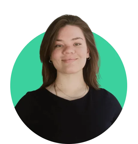 Woman with light hair smiling