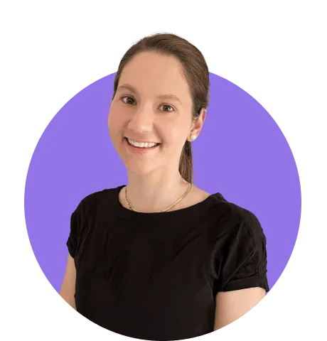 Woman with ponytail smiling