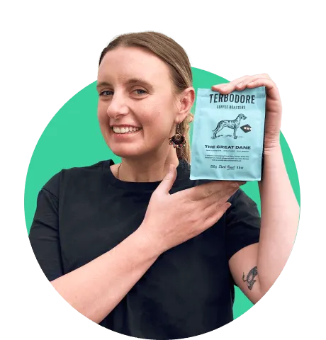 Woman holding coffee