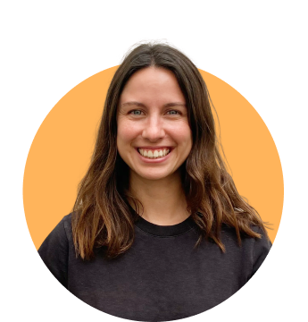 Woman with black hair smiling