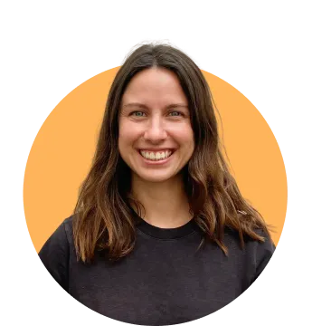 Woman with black hair smiling