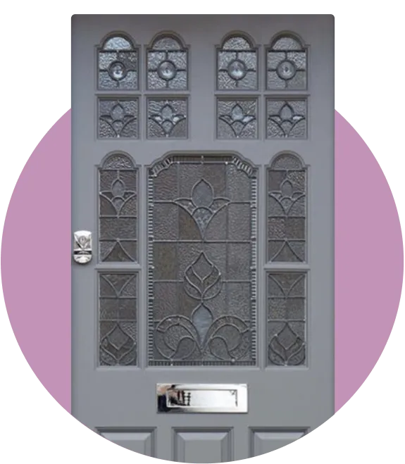 traditional victorian front door