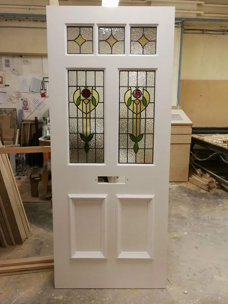 Simple edwardian stained glass