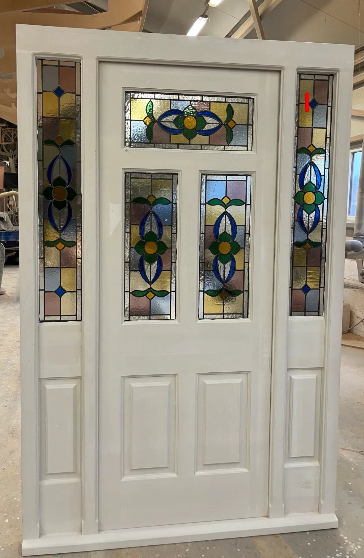 London edwardian front door with side panels
