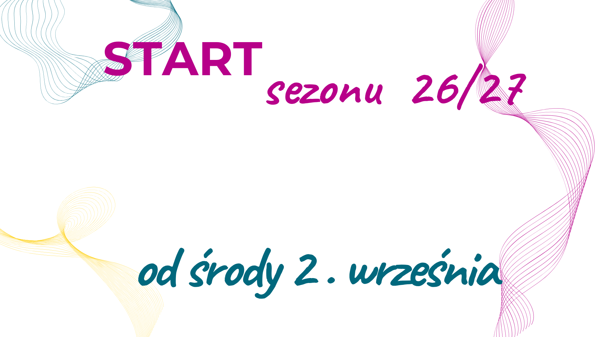 Grafika informująca o zapisach do Studio L’ART na sezon 2026/27