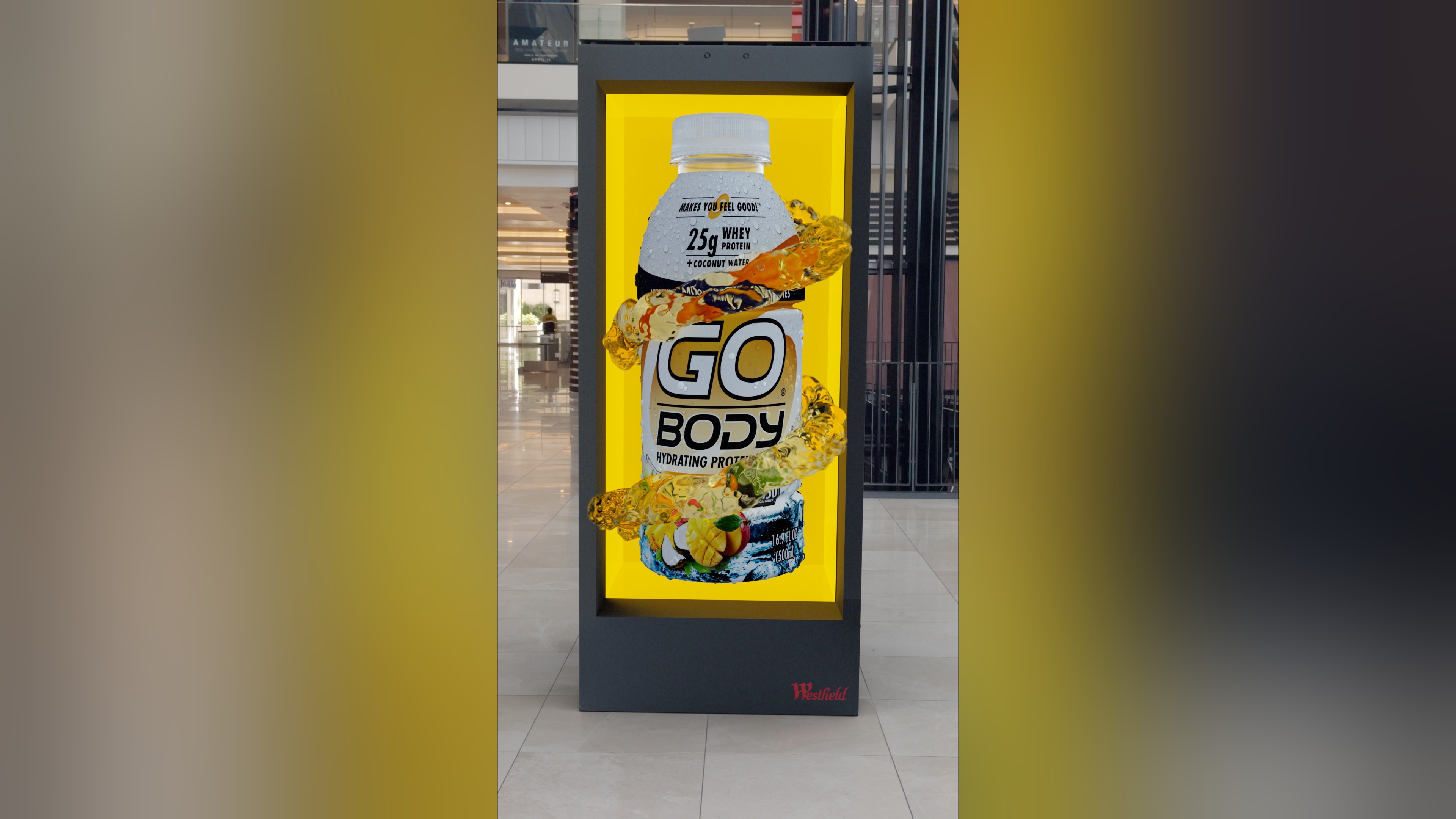 A 3D anamorphic billboard from DOOH agency Froth & Fur in NYC and LA