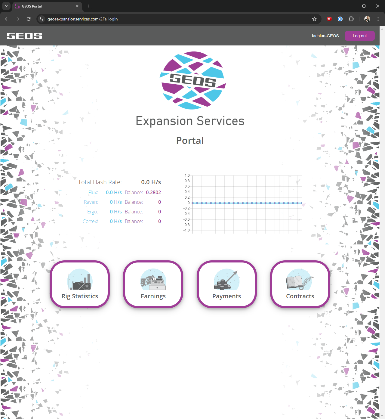 GEOS Expansion Services website design project