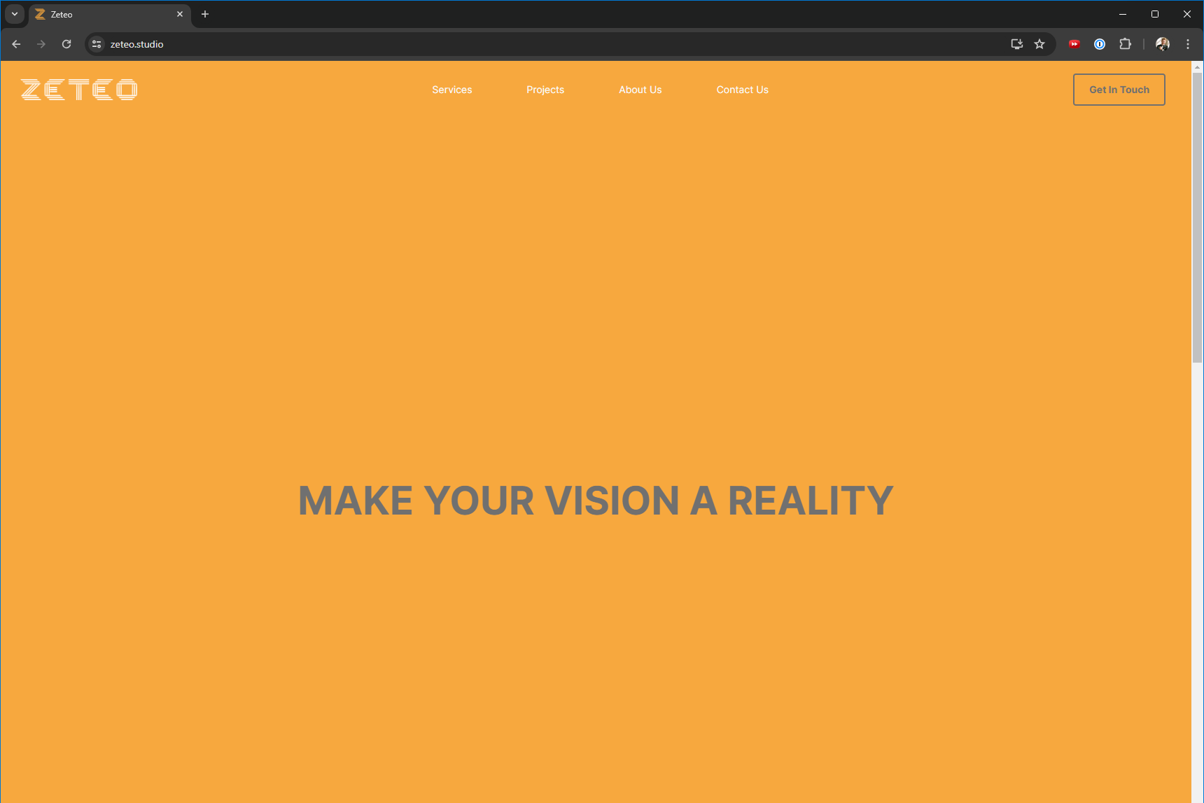 Zeteo website design project