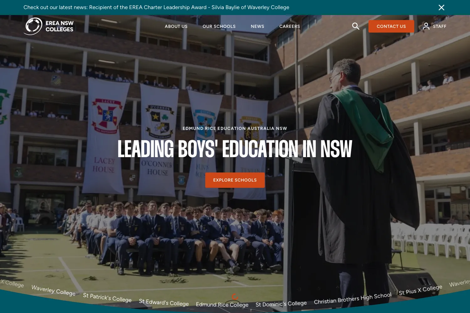 EREA NSW Colleges homepage