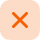 Abstract orange geometric shape with a partial gray circle on the left.