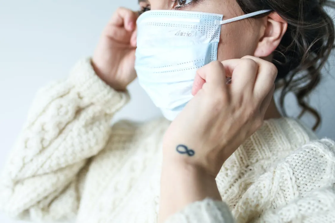 Free Woman Wearing Face Mask Stock Photo