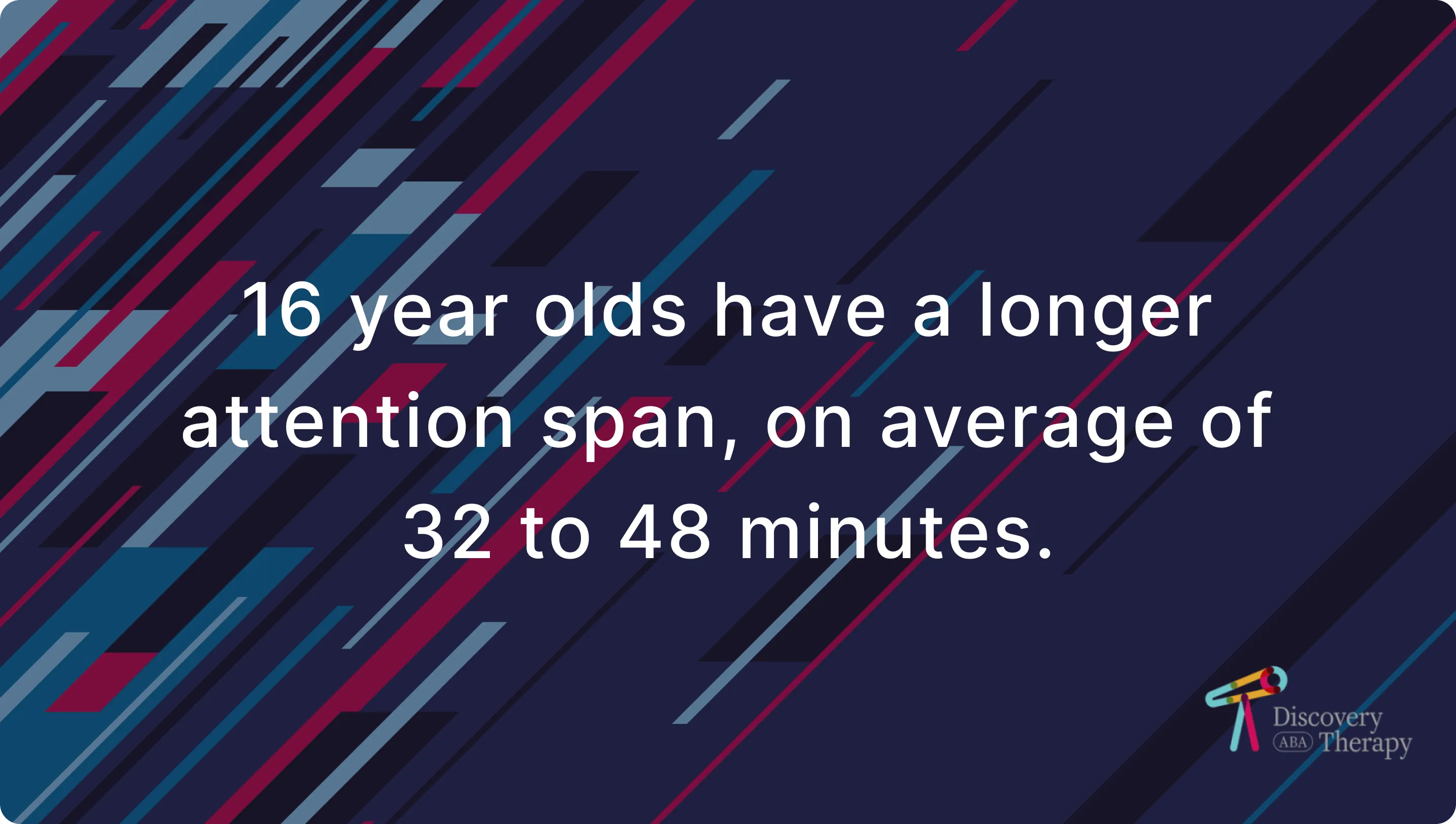 16 year old teenager's attention span