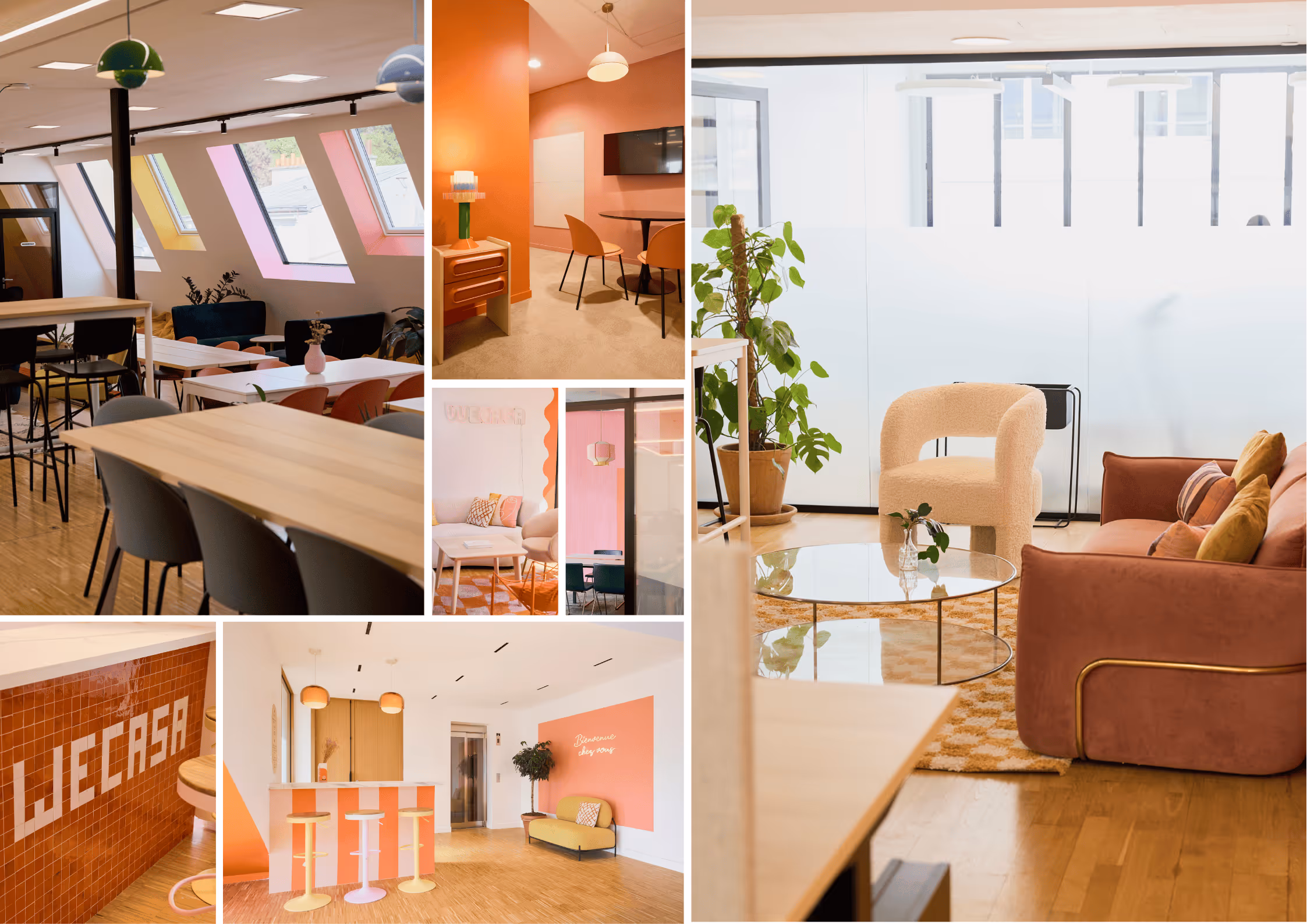  Bureaux aux couleurs pop