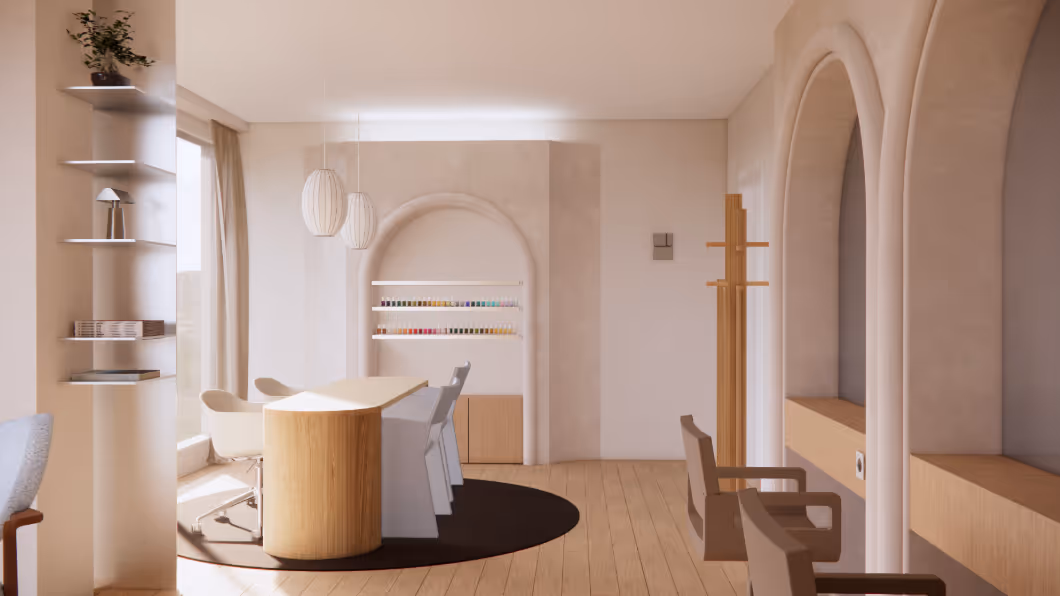 Espace beauté avec mobilier sur-mesure