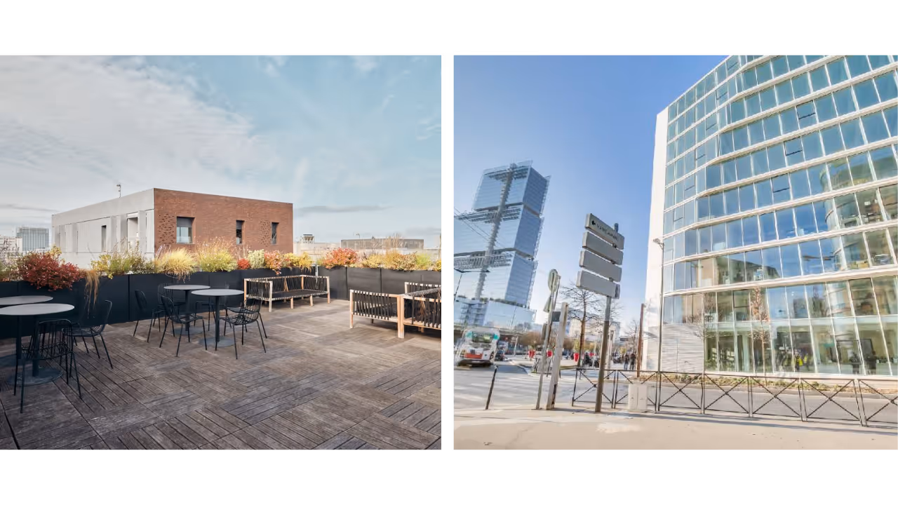 rooftop et extérieur de Morning Clichy