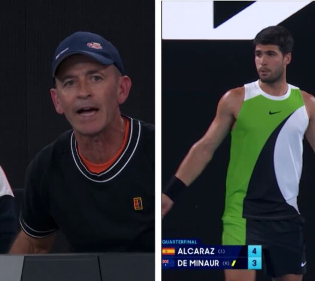 Samuel Lopez and Carlos Alcaraz in the quarter-finals of the Australian Open
