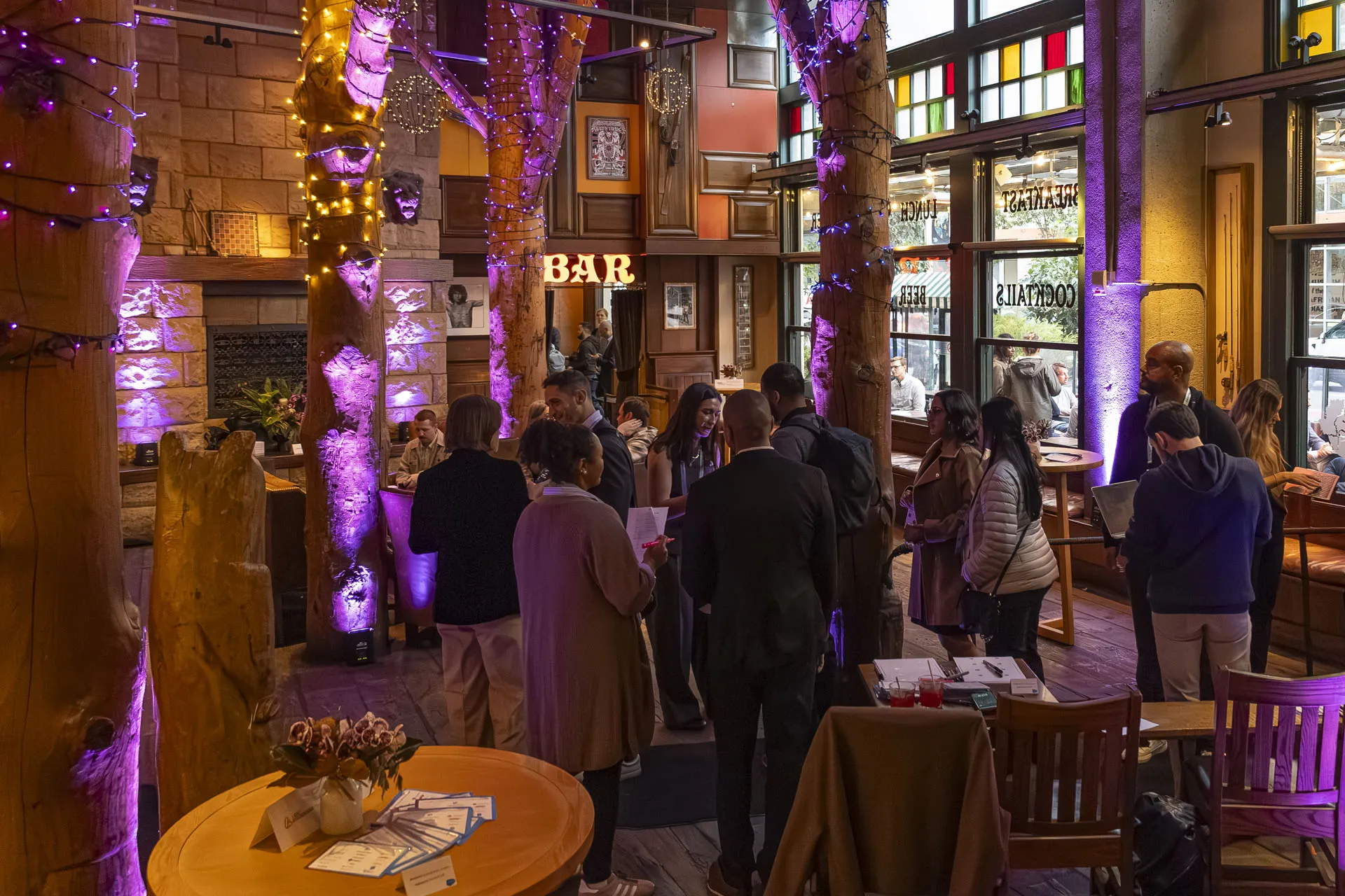 The Grove Yerba Buena interior with warm lights