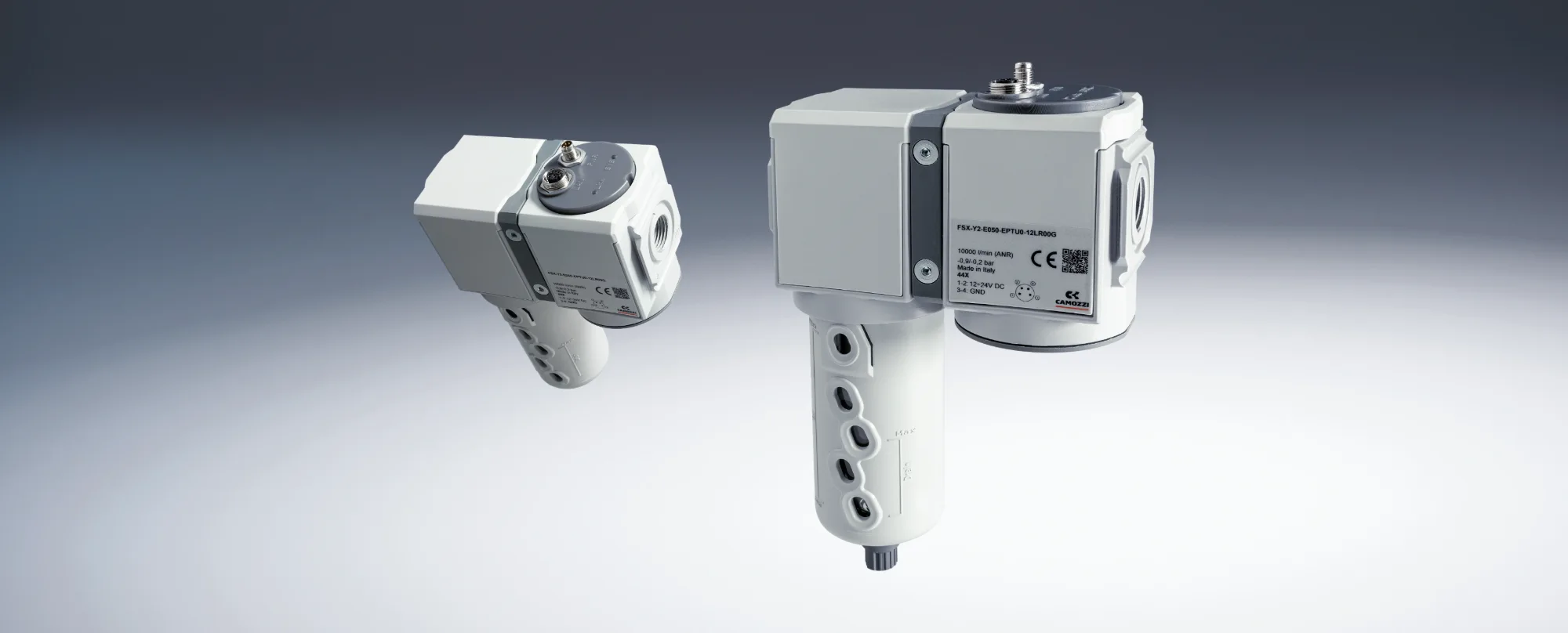 Camozzi Series D valve islands with CoilVision technology for smart predictive maintenance monitoring.