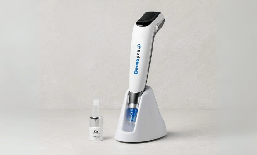 image of a dermapen at a clinic in dublin, a stylus-like device used for microneedling treatment