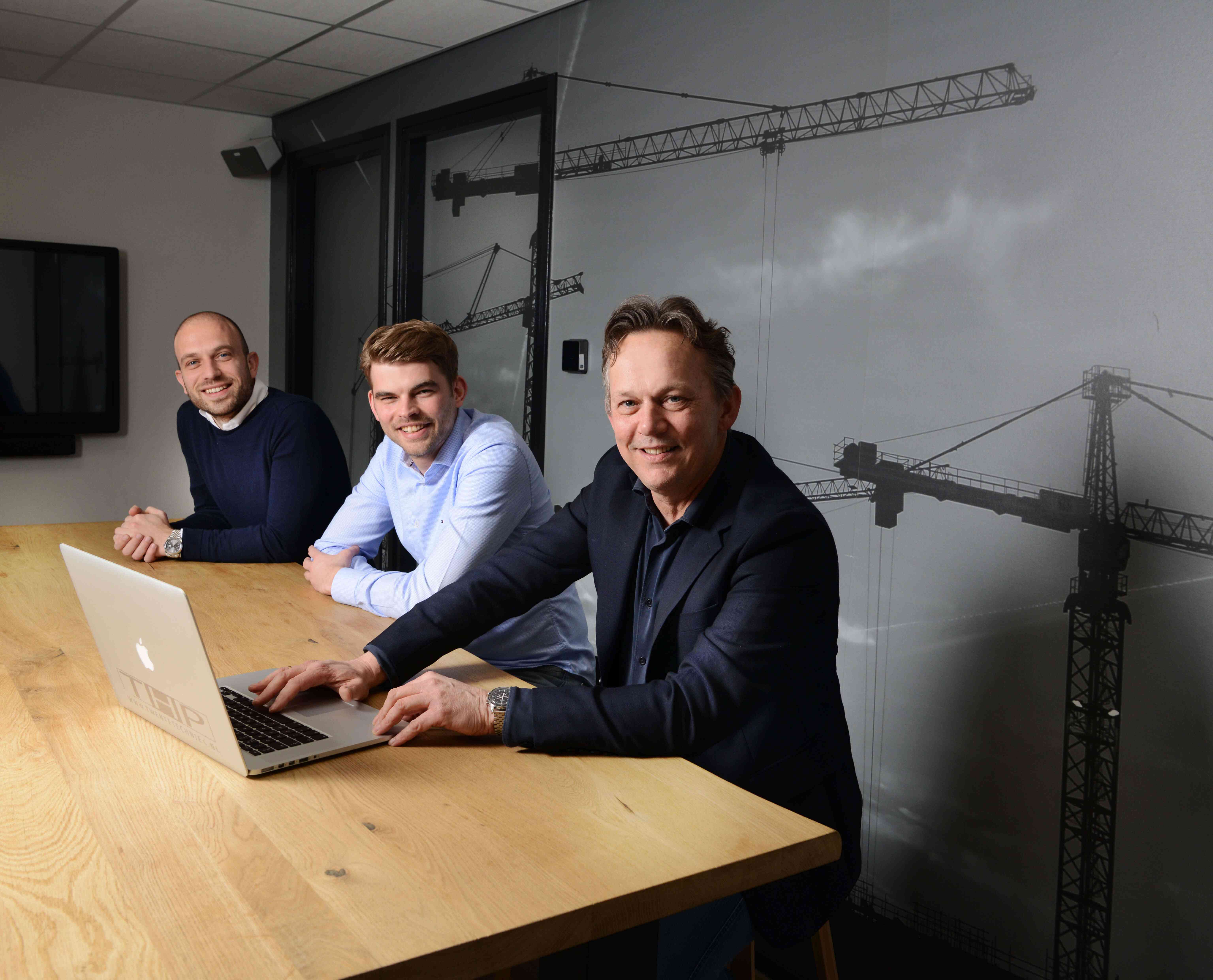 Van links naar rechts de werknemers van THP Twentetechniek: John Fraterman, Douwe Koebrugge & Maurits ten Hove.