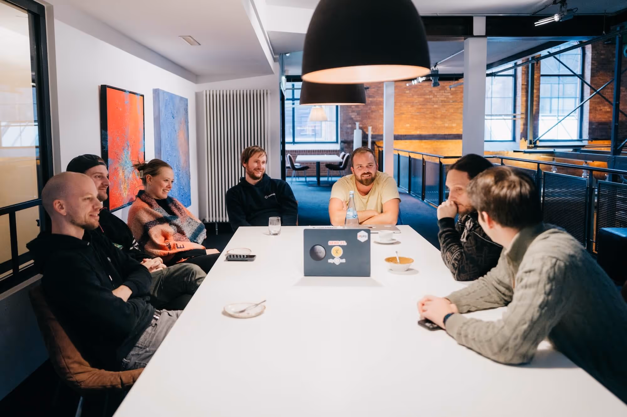 metergrid Team beim Workshop in entspannter Atmosphäre