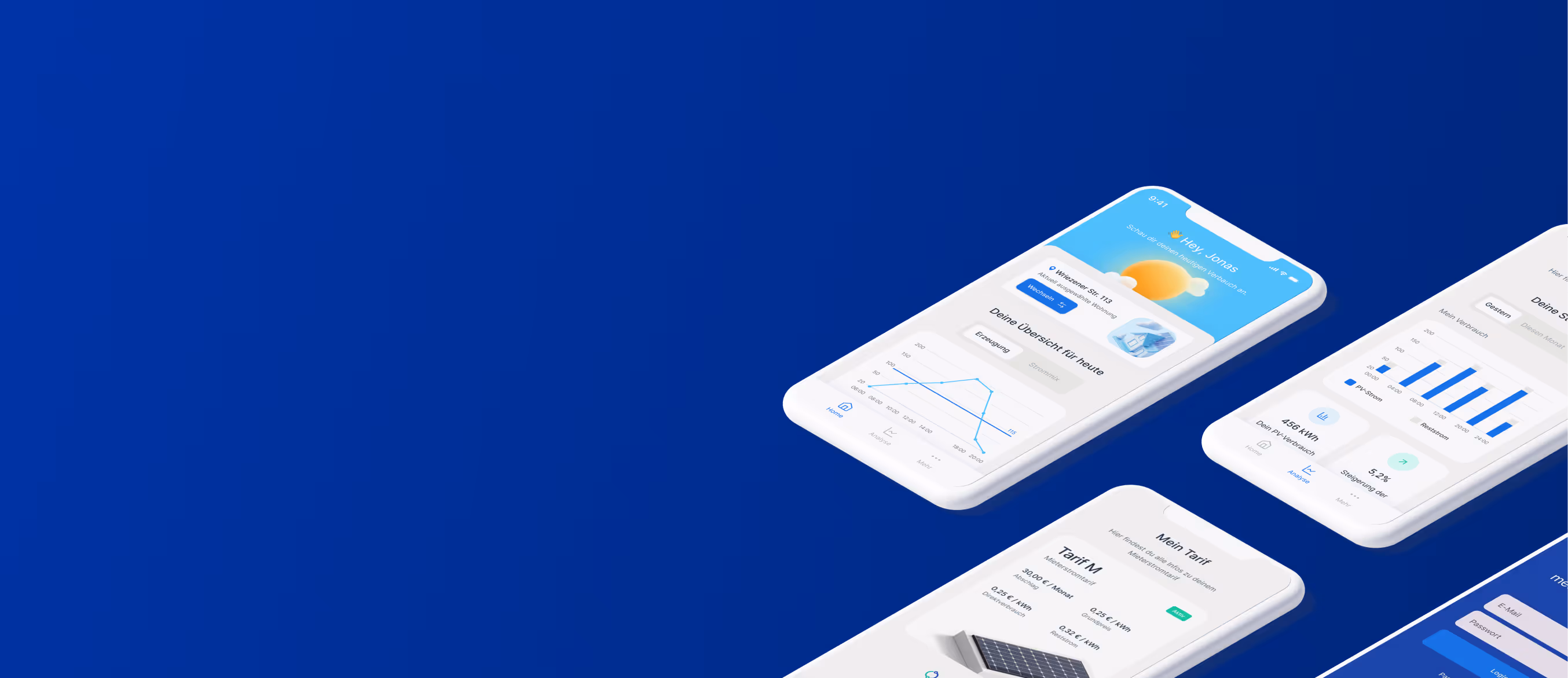 Hero Mieterakquise & Mieter App - Smartphone mit metergrid Mieterstrom Mieter App