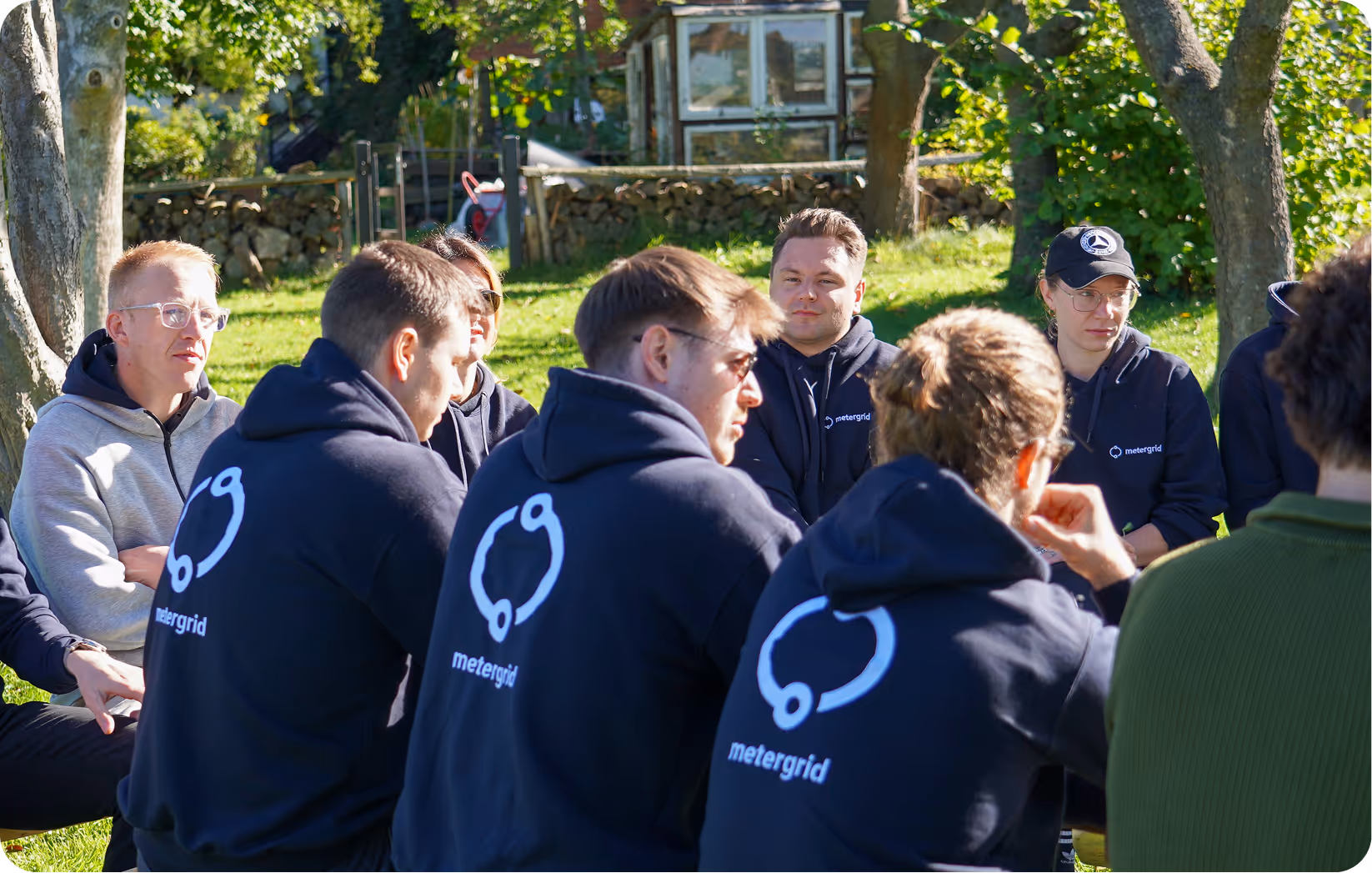 metergrid-Team bei den abteilungsinternen Retros: Was lief gut im letzten Jahr, was können wir verbessern? - Ein konstruktiver und produktiver Austausch im Team.