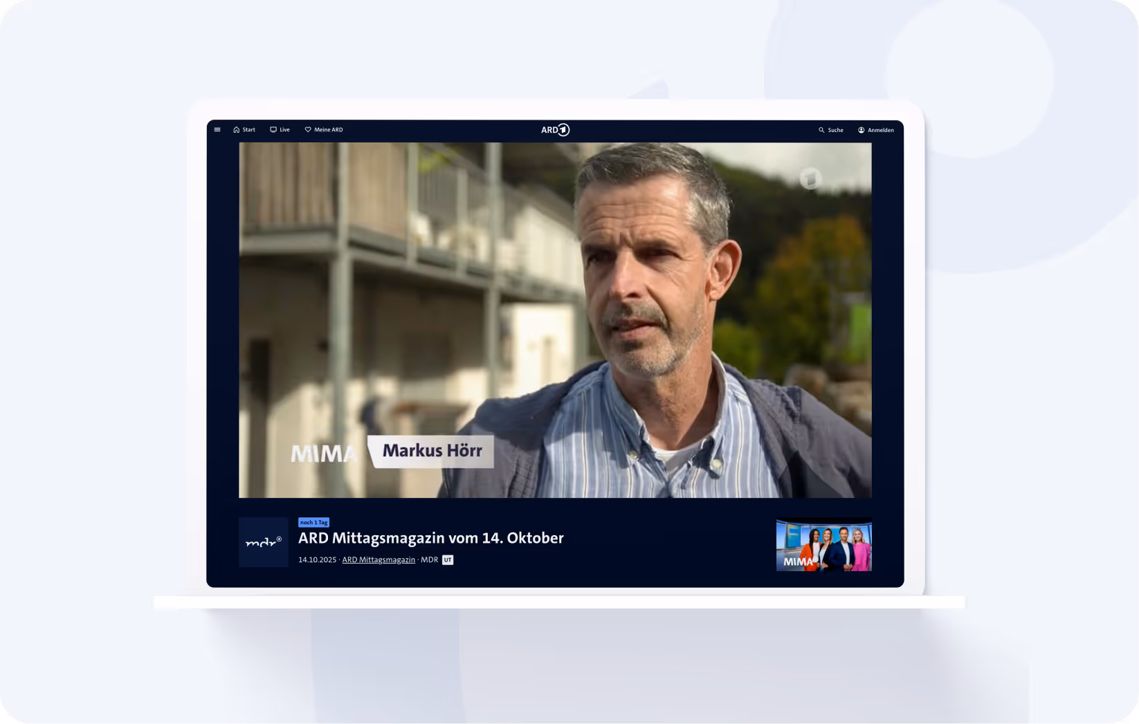 metergrid-Kunde und Vermieter Markus Hörr berichtet im ARD-Mittagsmagazin vom 14.10.25 von seinem Mieterstrom-Projekt