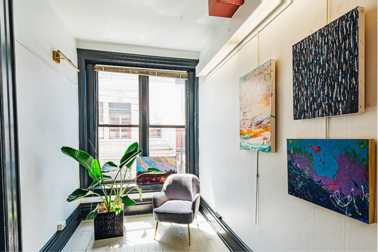 Multi use art gallery and private studio spaces available to rent in Sharpsburg.