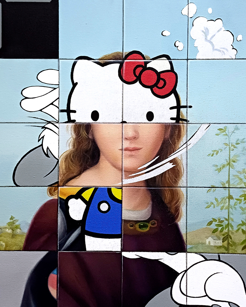 Isabel, Orlando Villatoro, 2026. Oil and acrylic on canvas, 62.5 × 50 cm.