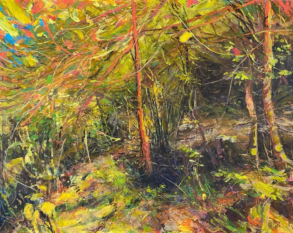 «Luz, sombra y el canto de pájaro de montaña», obra de Antonio Cañas.