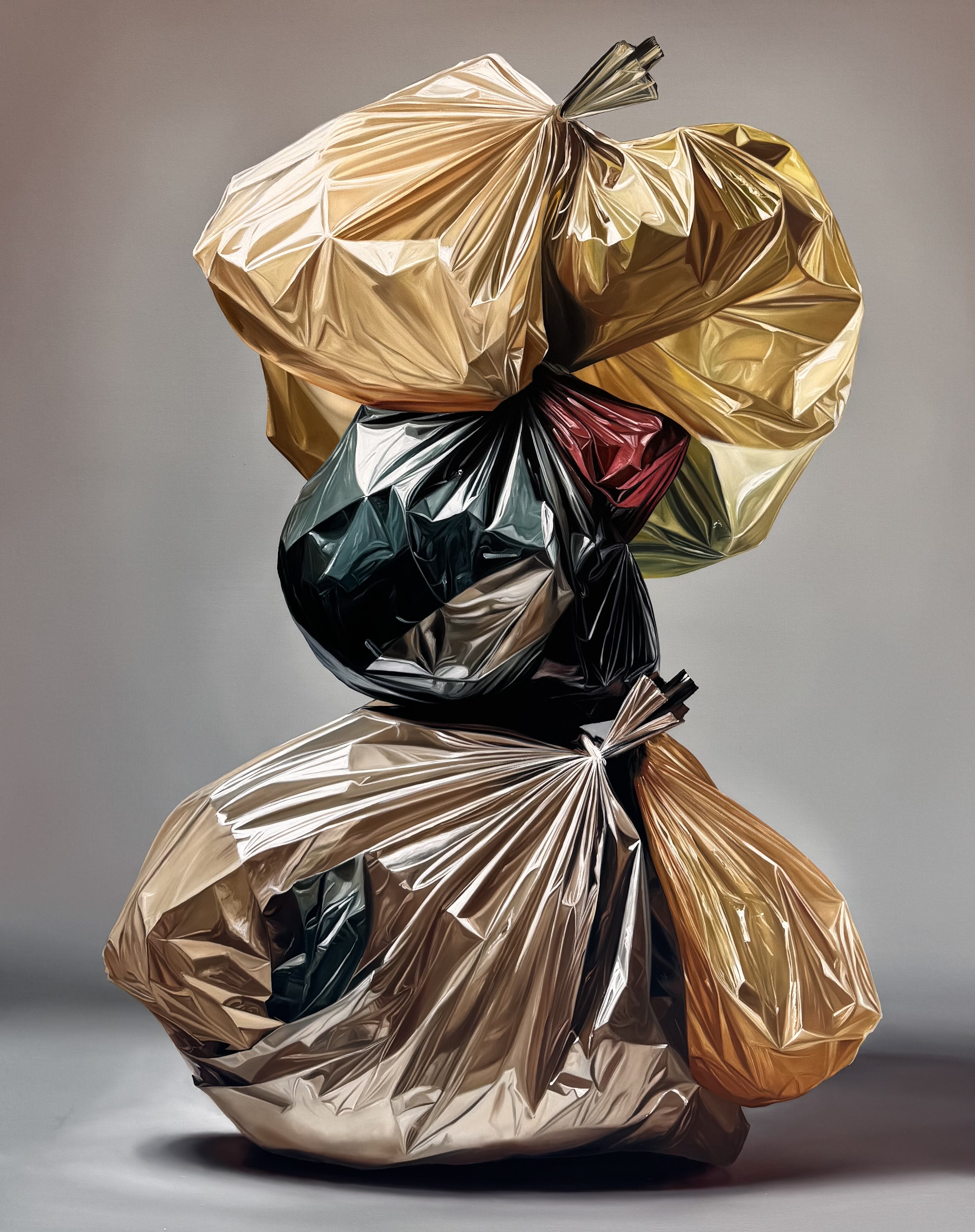 «Construcción 60», obra de Carlos Villabón. 2025, óleo sobre lino, 146 x 116 cm.