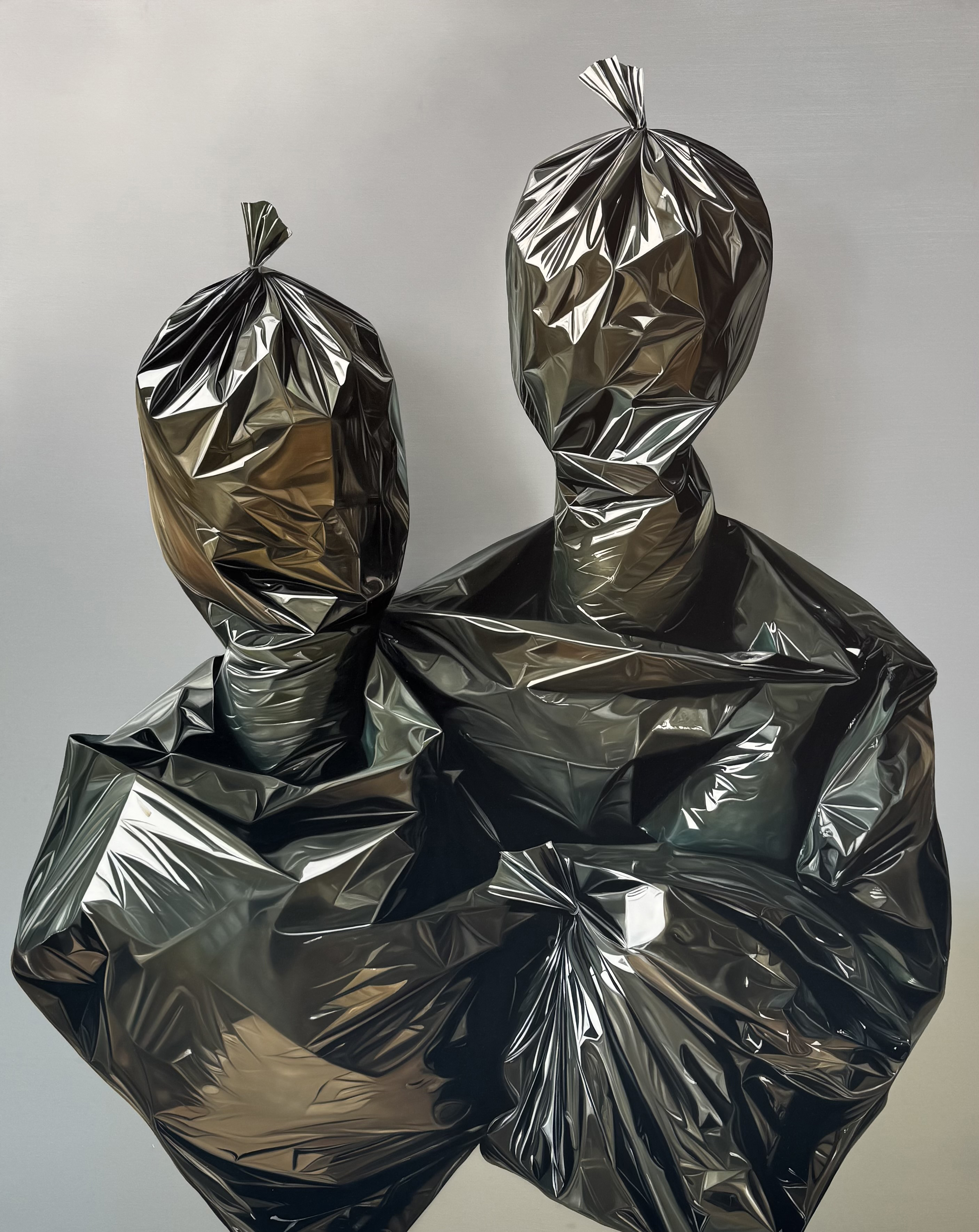 «Bajo la misma piel», obra de Carlos Villabón. 2025, óleo sobre lino, 200 x 160 cm.