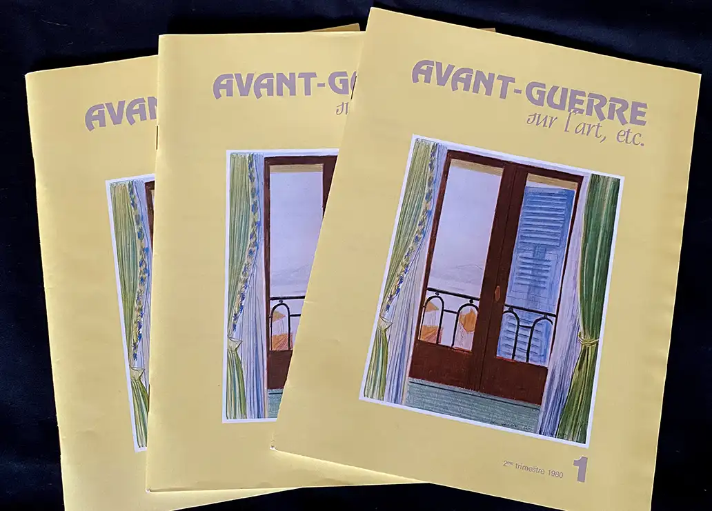 Avant-guerre, sur l'art, etc – Le début