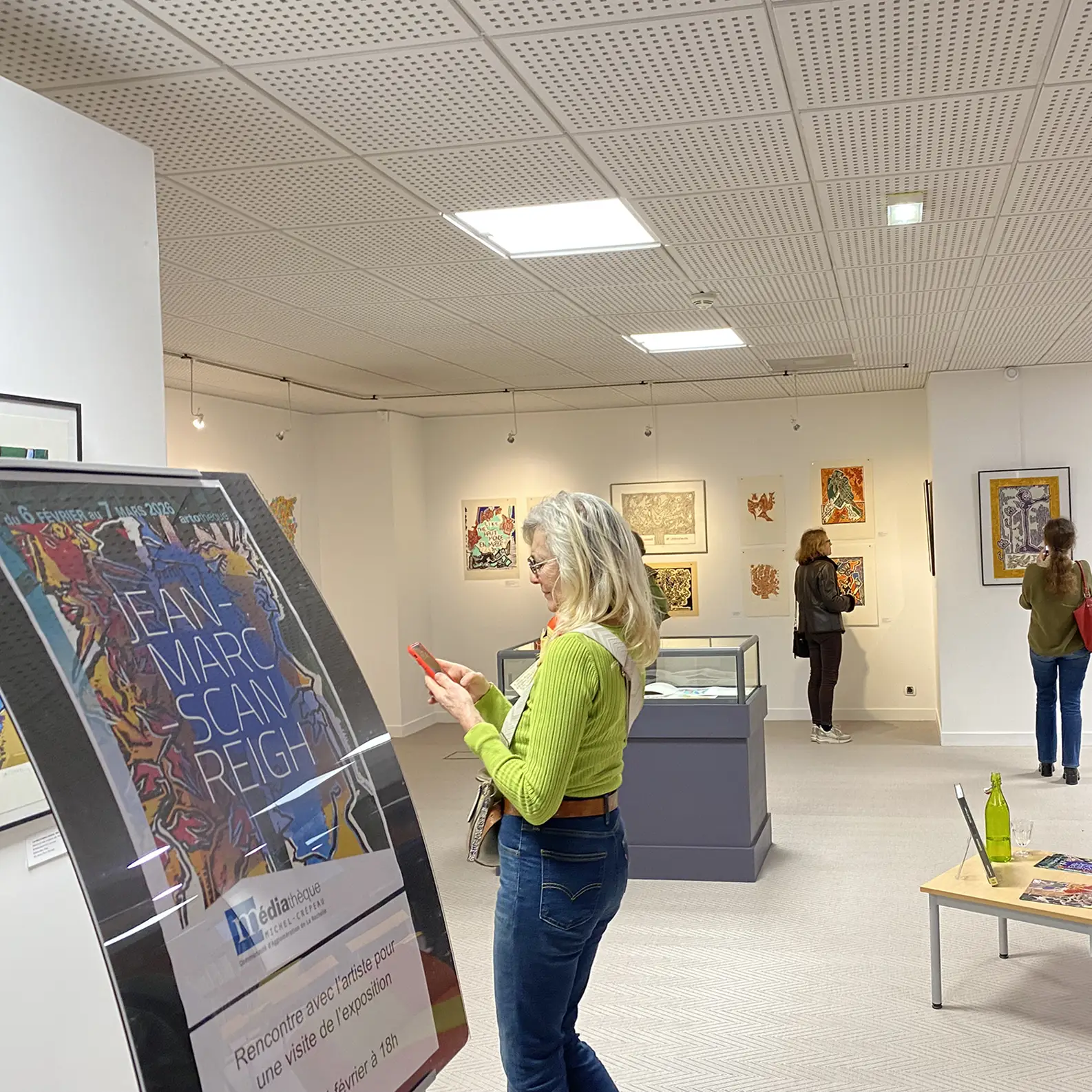 Exposition à la médiathèque de La Rochelle