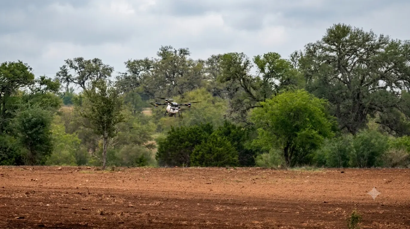 Aerial seeding project