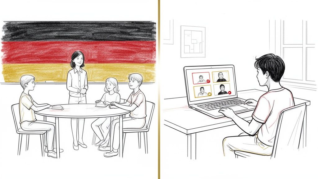 In-person vs Online German Classes: Which is Better for Hong Kong Learners?