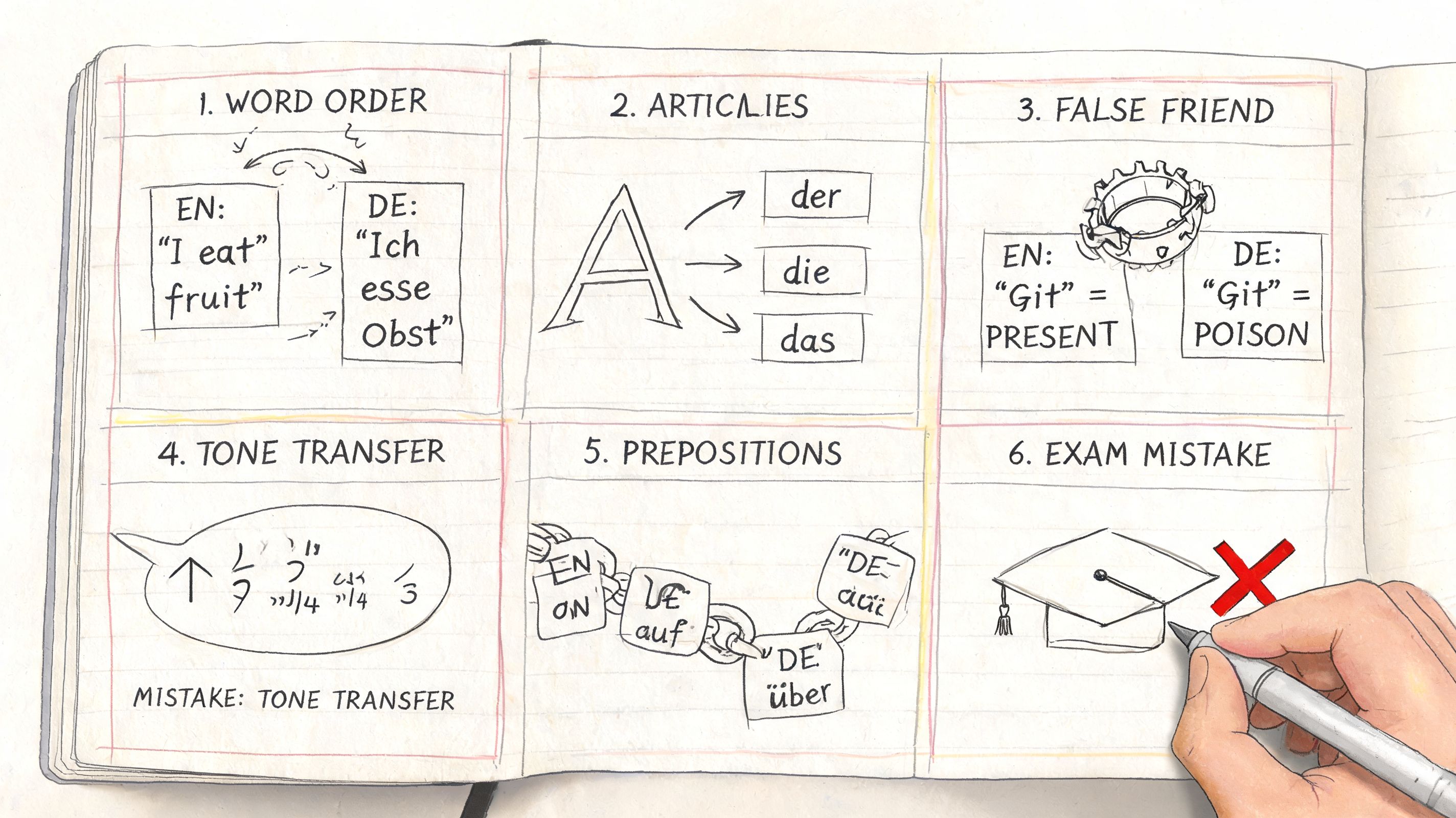 English to German: Common Mistakes Hong Kong Students Make